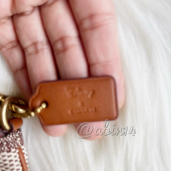 Coach Special Edition Jacquard Wristlet with Disney Patches - Picture 2 of 7